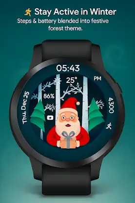 Christmas Forest WatchFace screenshot 7