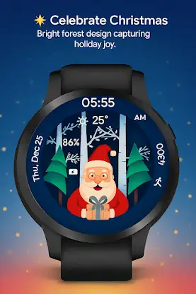 Christmas Forest WatchFace screenshot 2