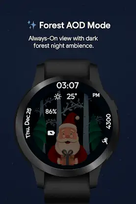 Christmas Forest WatchFace screenshot 6
