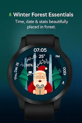 Christmas Forest WatchFace screenshot 5