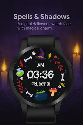 Halloween Magic WatchFace screenshot 8