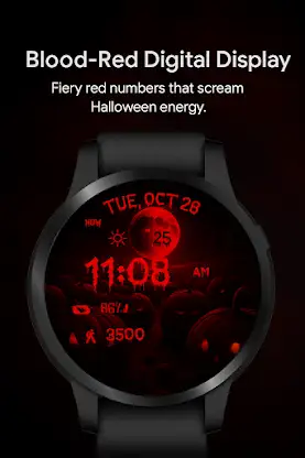 Scary Pumpkin WatchFace screenshot 5
