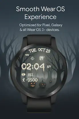 Scary Pumpkin WatchFace screenshot 8