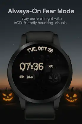 Scary Pumpkin WatchFace screenshot 4