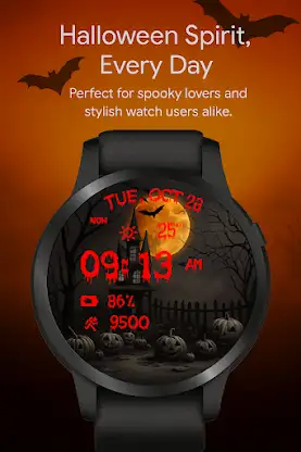 Scary Pumpkin WatchFace screenshot 6