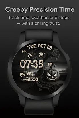 Scary Pumpkin WatchFace screenshot 7