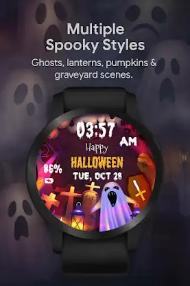 Spooky Ghost WatchFace screenshot 1