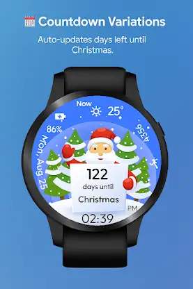 Santa Countdown WatchFace screenshot 6