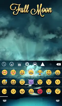 Full Moon Keyboard & Wallpaper screenshot 4