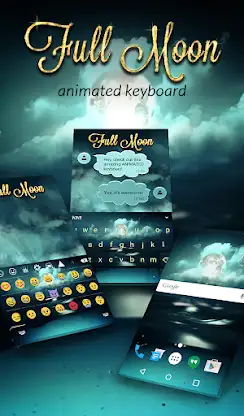 Full Moon Keyboard & Wallpaper screenshot 1