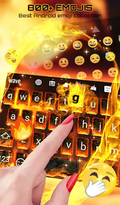 Burning Keyboard Wallpaper HD screenshot 2