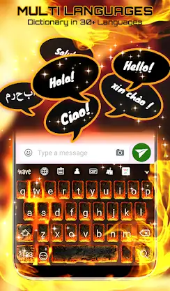 Burning Keyboard Wallpaper HD screenshot 3