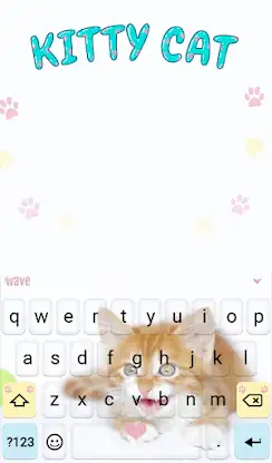 Kitty Cat Keyboard & Wallpaper screenshot 2
