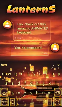 Lanterns Keyboard & Wallpaper screenshot 3