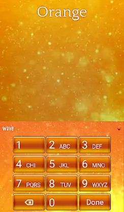 Orange Animated Keyboard screenshot 5