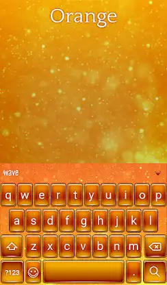 Orange Animated Keyboard screenshot 2