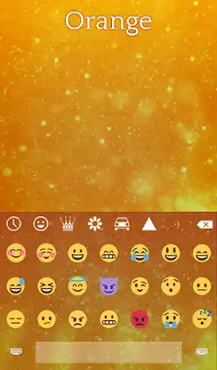Orange Animated Keyboard screenshot 4