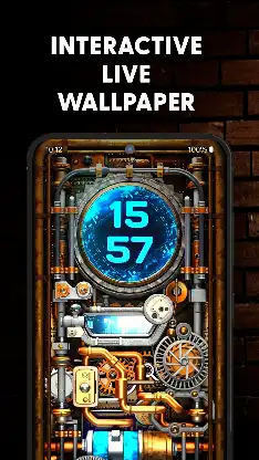 Modern Steampunk Wallpaper 4K screenshot 1