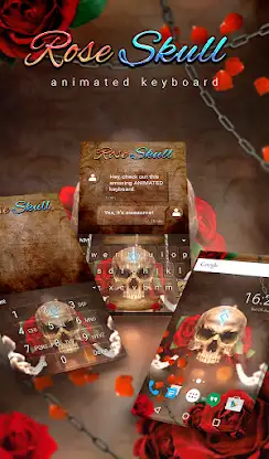 Rose Skull Wallpaper screenshot 1