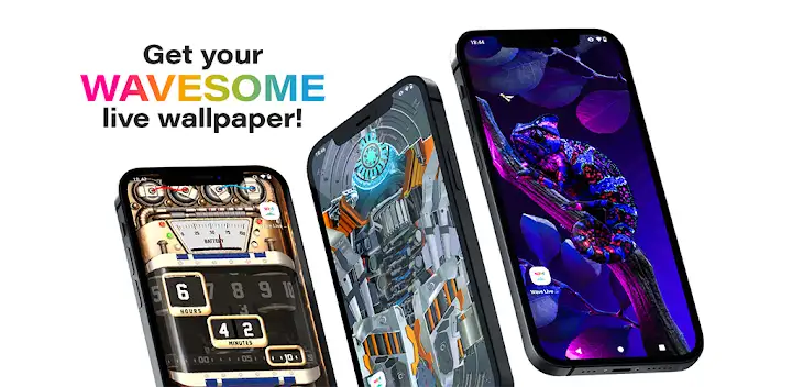 Wave Live Wallpapers Maker 3D — Android app banner
