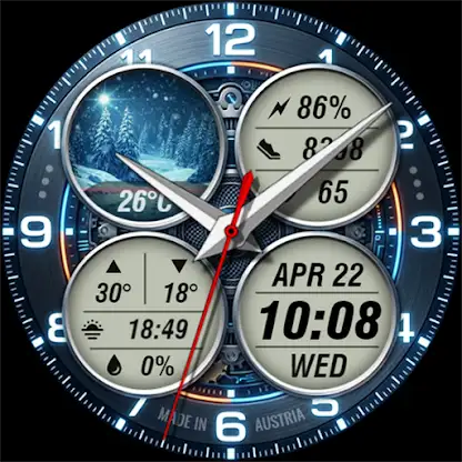 WAW051 Cyber Tech Watch Face screenshot 8