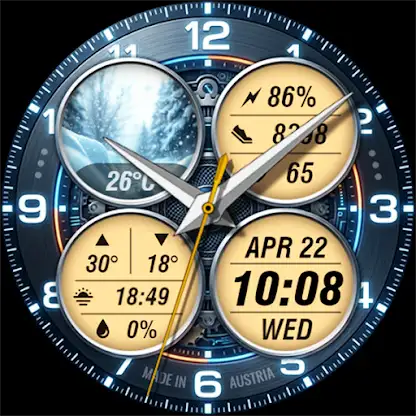 WAW051 Cyber Tech Watch Face screenshot 6