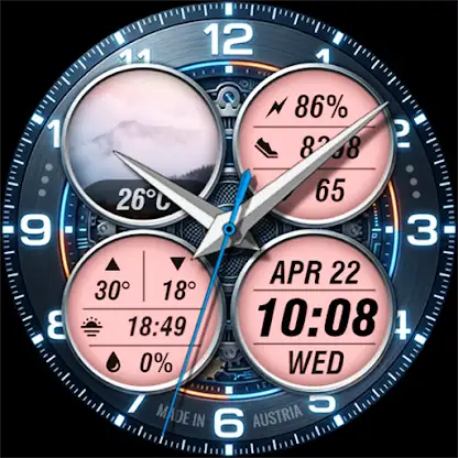 WAW051 Cyber Tech Watch Face screenshot 7