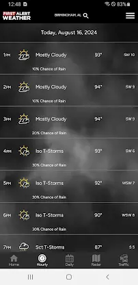 WBRC First Alert Weather screenshot 2