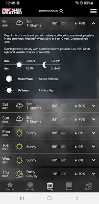 WBRC First Alert Weather screenshot 3