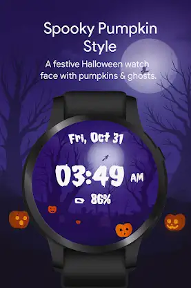 Halloween Pumpkin WatchFace screenshot 2