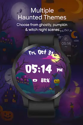 Halloween Pumpkin WatchFace screenshot 1