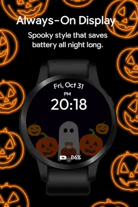 Spooky Pumpkin WatchFace screenshot 5