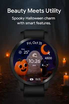 Spooky Pumpkin WatchFace screenshot 6