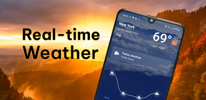 Weather Today: Live Radar — Android app banner