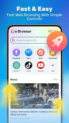 Go Browser - Safe & Fast screenshot 2