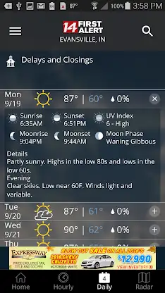 14FirstAlert Weather TriState screenshot 3