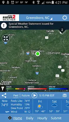 WFMY Radar screenshot 1