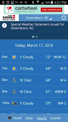 WFMY Radar screenshot 4