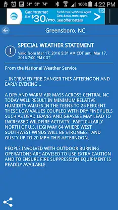 WFMY Radar screenshot 5