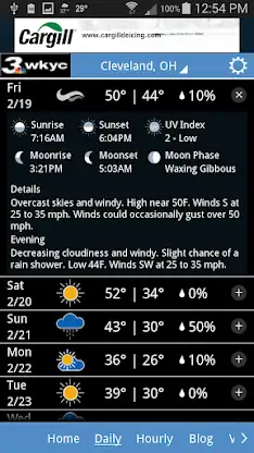 WKYC Weather screenshot 2