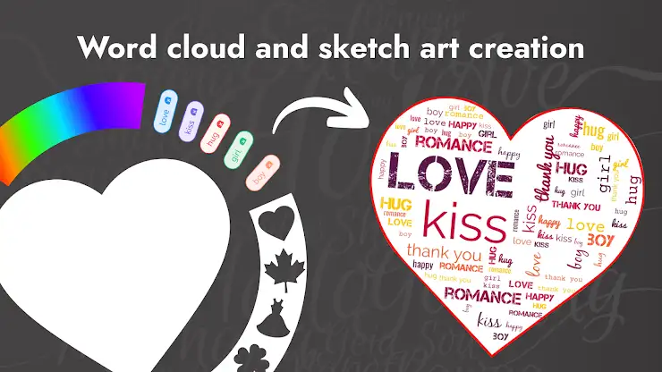 Word Art Creator - Word Cloud screenshot 1