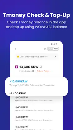 WOWPASS: Go Cashless in Korea screenshot 6