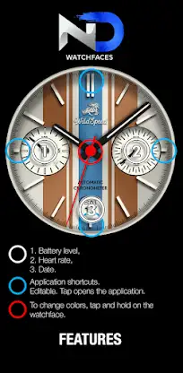Racing Watchface — NDW057 screenshot 8