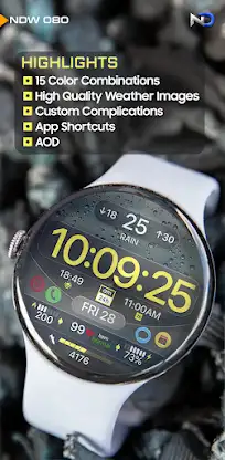 Weather Watchface — NDW080 screenshot 2