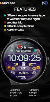 Weather Watchface — NDW080 screenshot 3