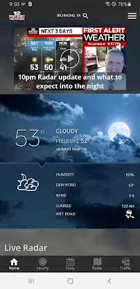 WWBT First Alert Weather screenshot 1