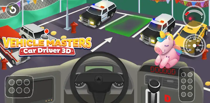 Vehicle Master: 3D Driving Sim — Android game banner