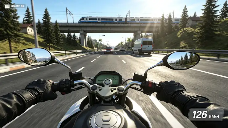 Moto Rush 3D: Highway Traffic screenshot 1