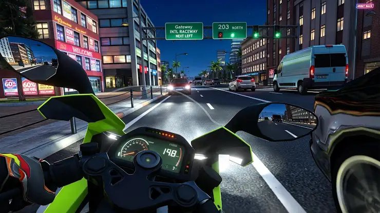 Moto Rush 3D: Highway Traffic screenshot 2