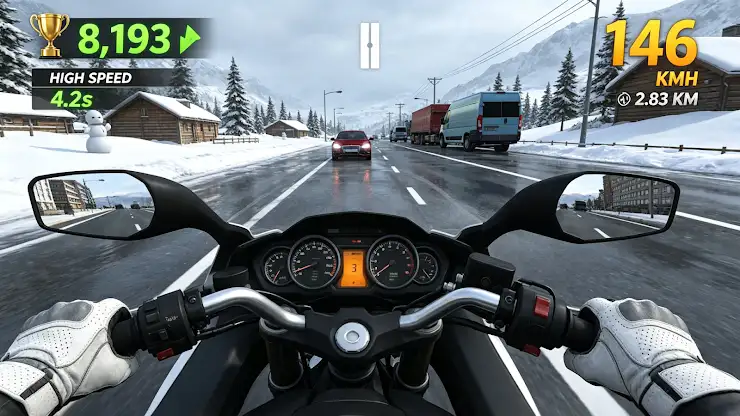 Moto Rush 3D: Highway Traffic screenshot 3